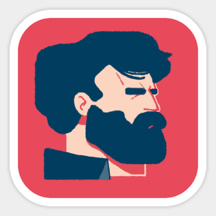 Beard Guy Sticker